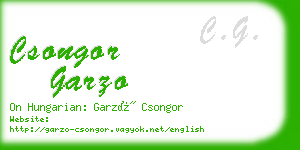 csongor garzo business card